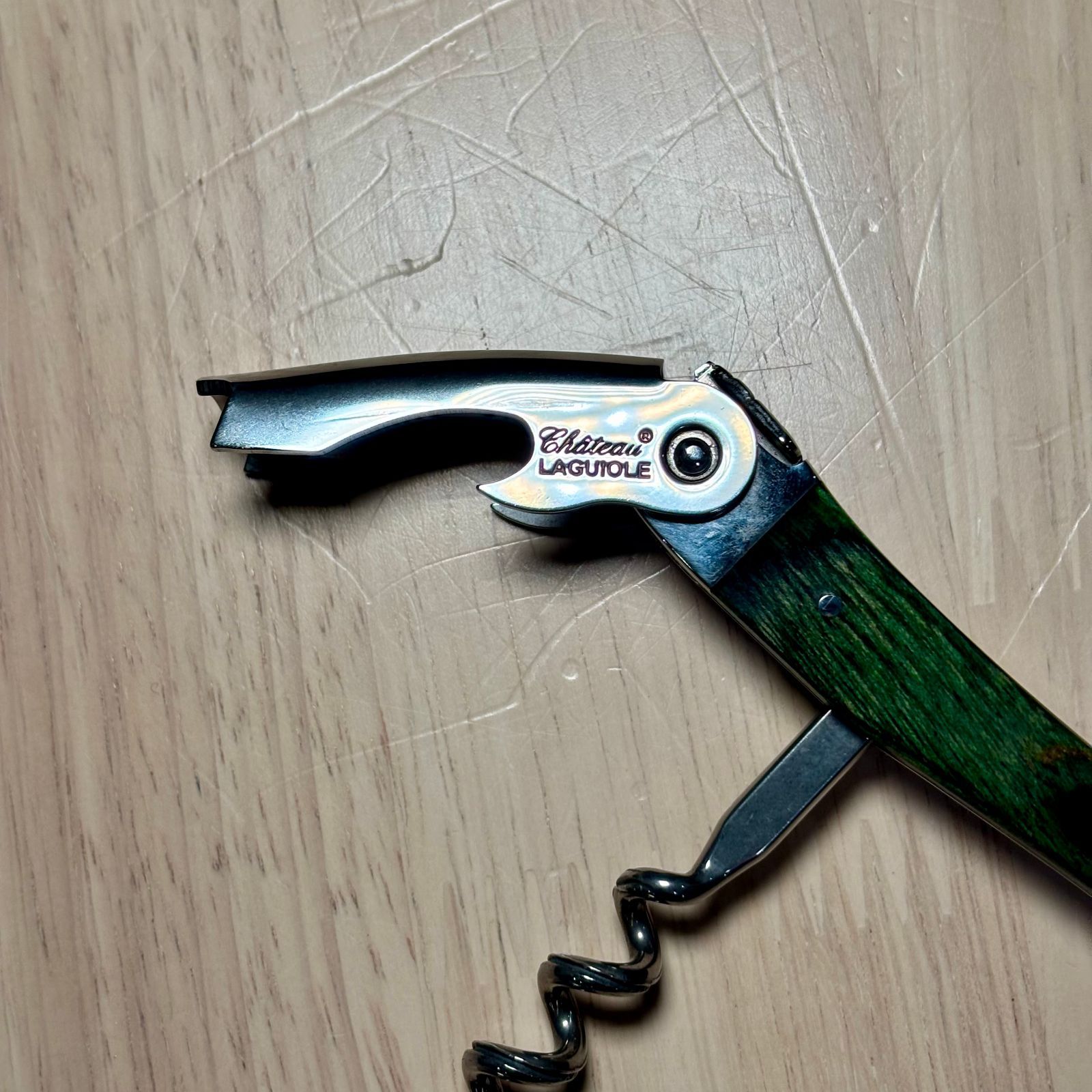 特価品】シャトーラギオール ソムリエナイフ スタミナウッド グリーン