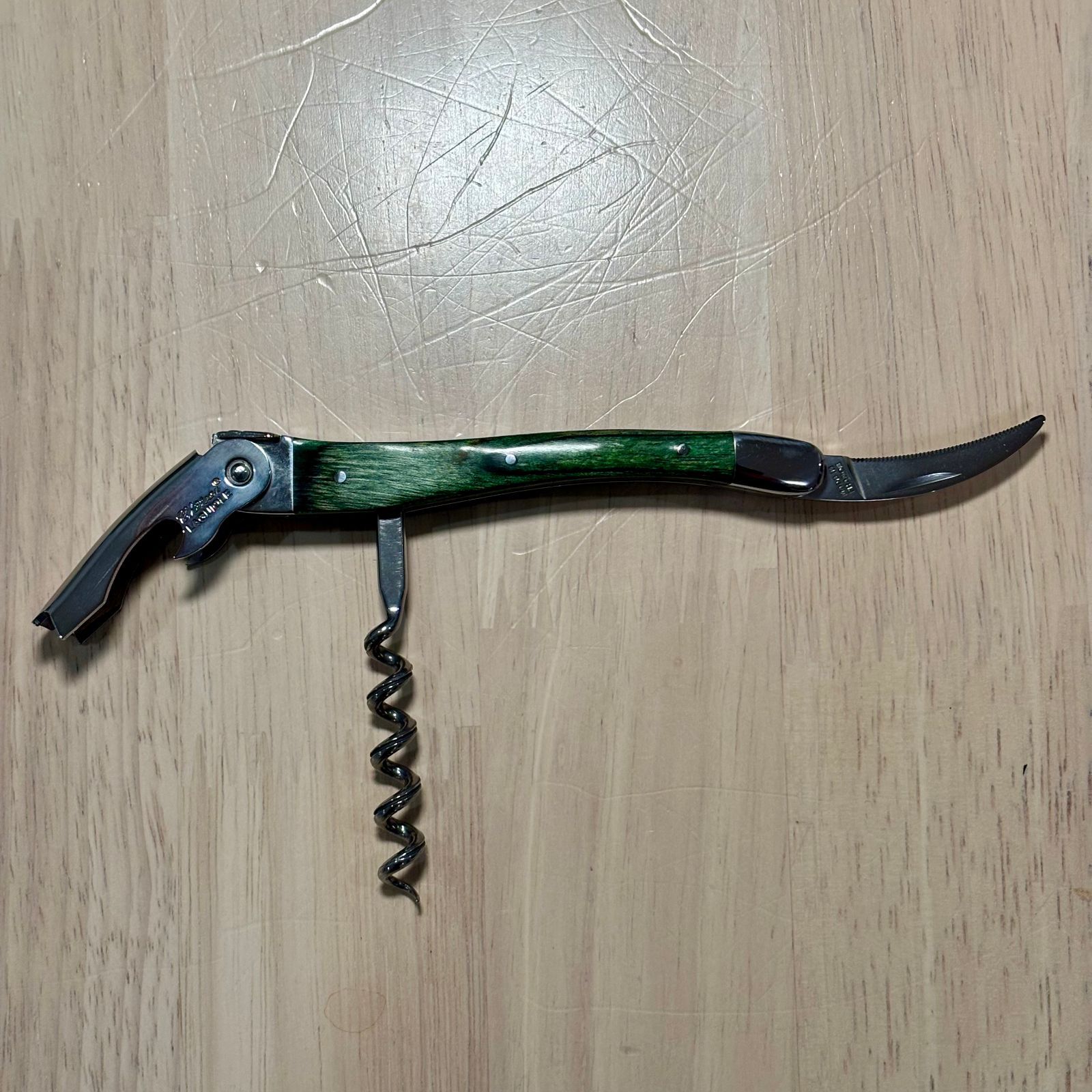 特価品】シャトーラギオール ソムリエナイフ スタミナウッド グリーン