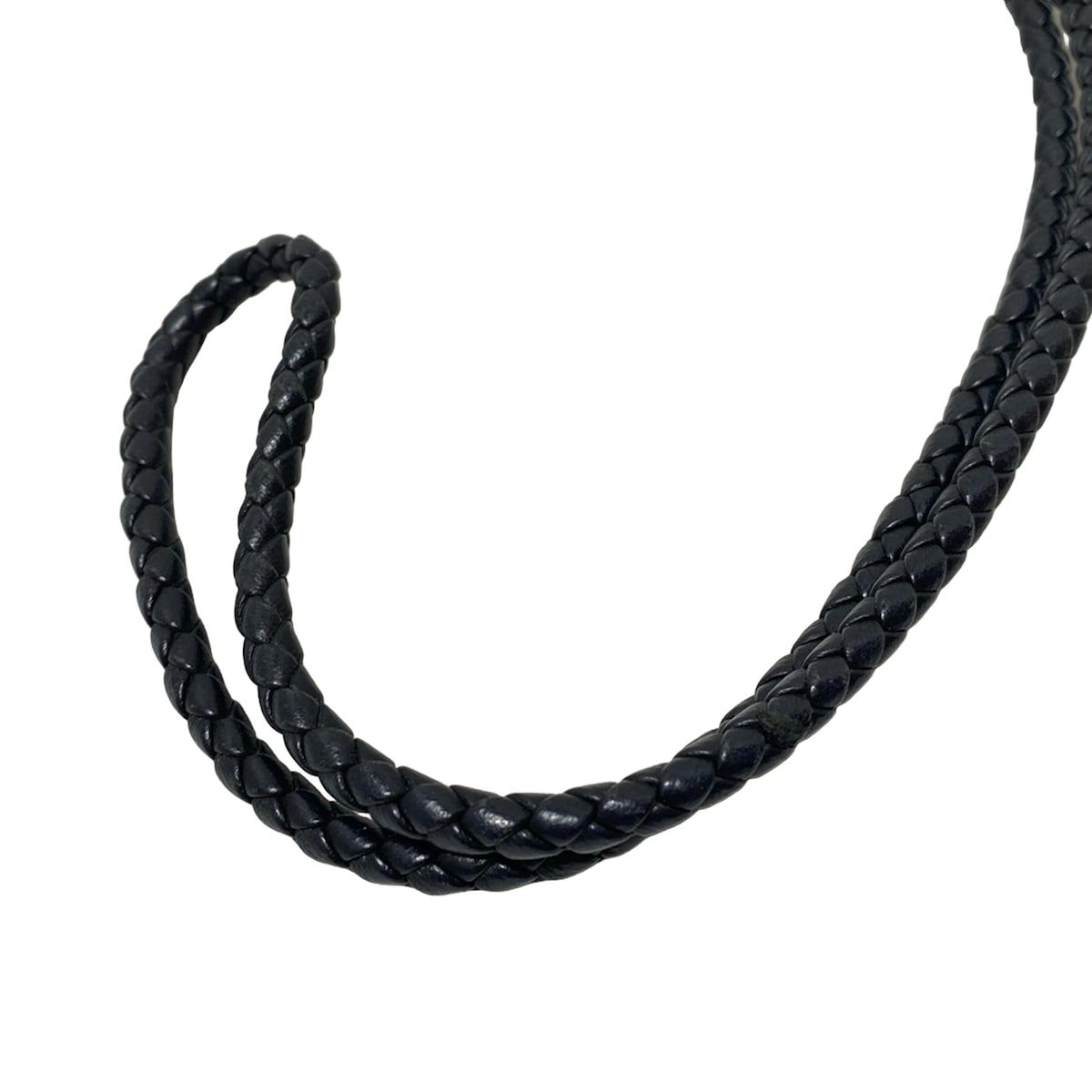 BOTTEGA VENETA(ボッテガヴェネタ) ストラップ美品 - 黒×シルバー