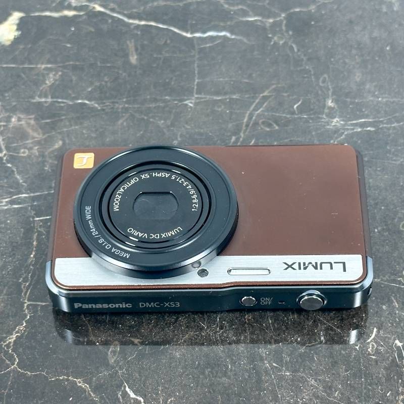 美品】Panasonic LUMIX DMC-XS3 ブラウン コンパクトデジタルカメラ