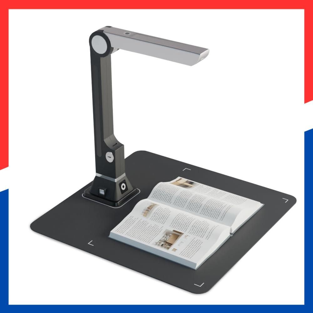 人気商品】A4 500万画素 ドキュメントスキャナー ダークグレー