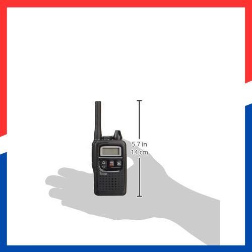 数量限定】IP67防塵/防水 ブラック 47ch中継タイプ IC-4350 特定小電力