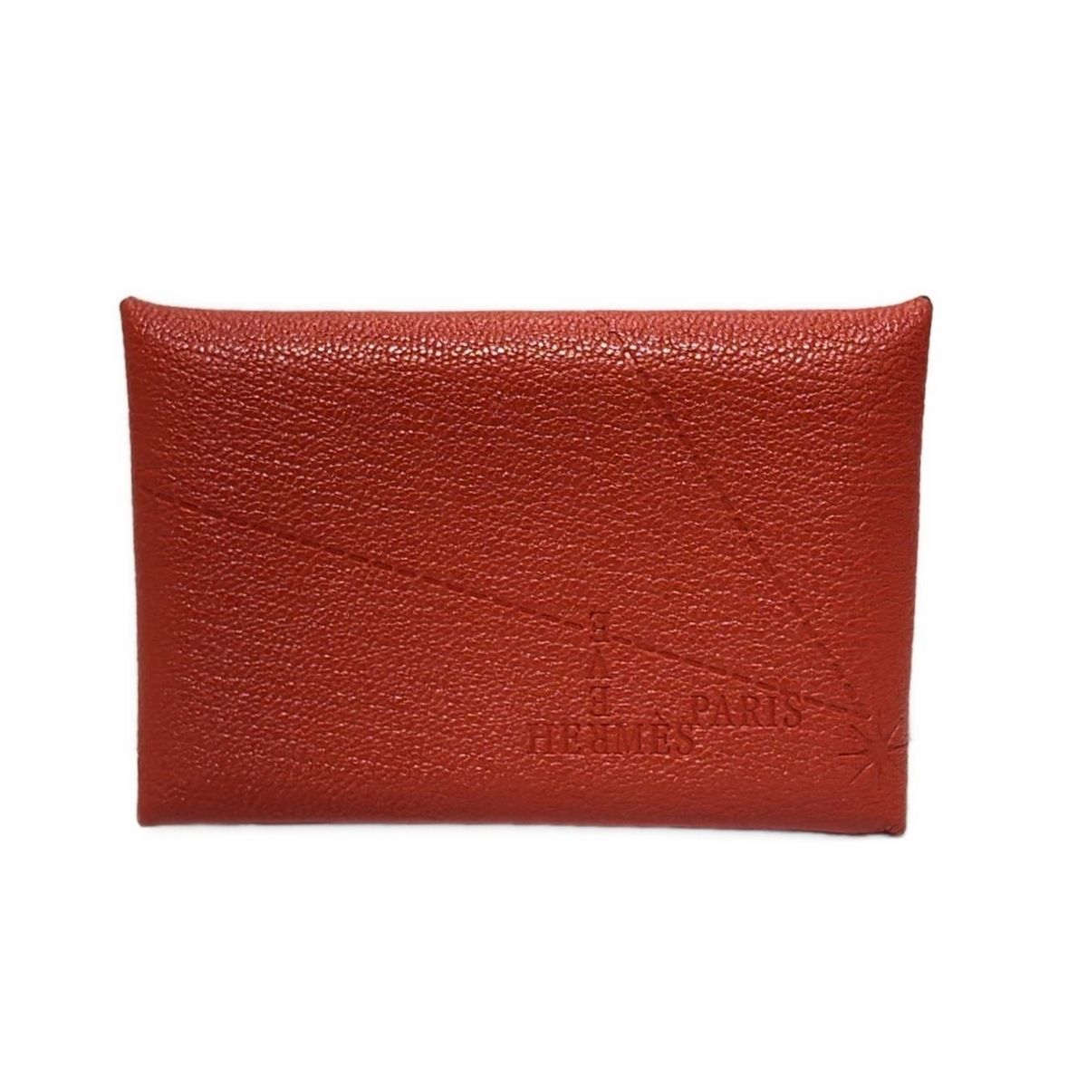 HERMES(エルメス) カードケース カルヴィ オレンジ SOGO CHIBA 2019