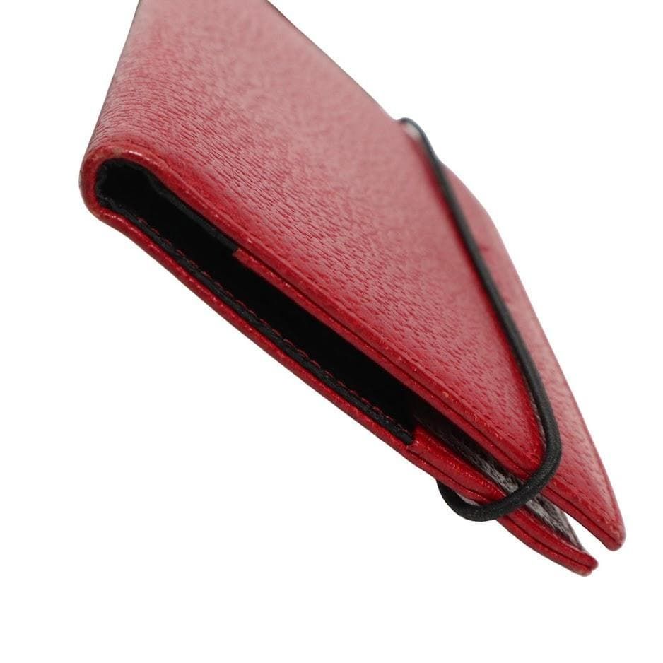 PRADA プラダ パスポートケース 赤 レザー 本革 トラベル 出張 旅行