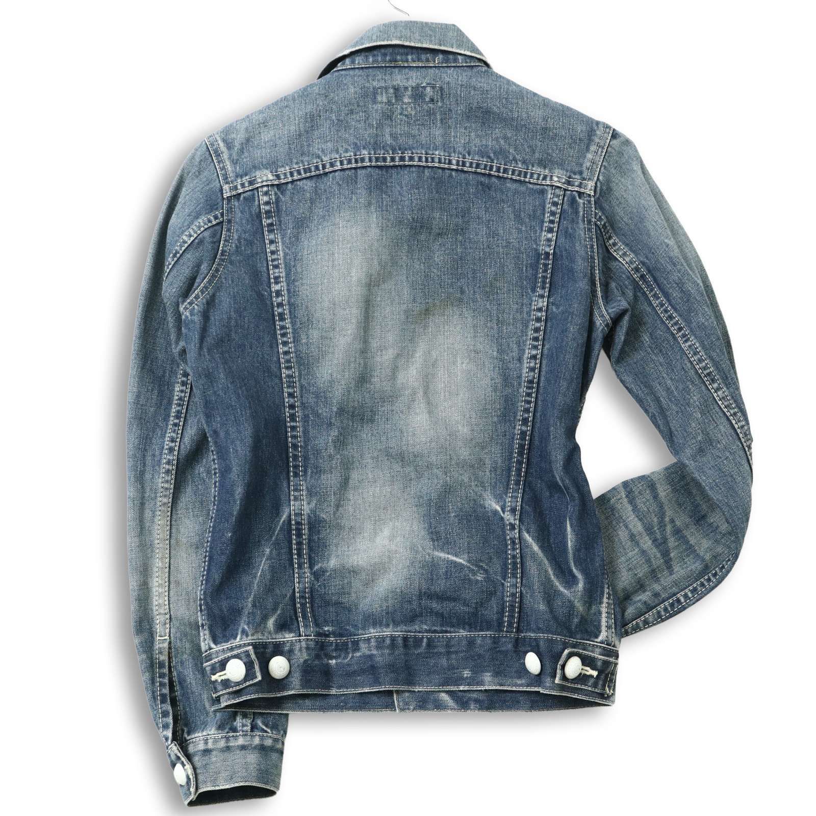 VANQUISH ヴァンキッシュ 通年 USED加工☆ デニム ジャケット Gジャン
