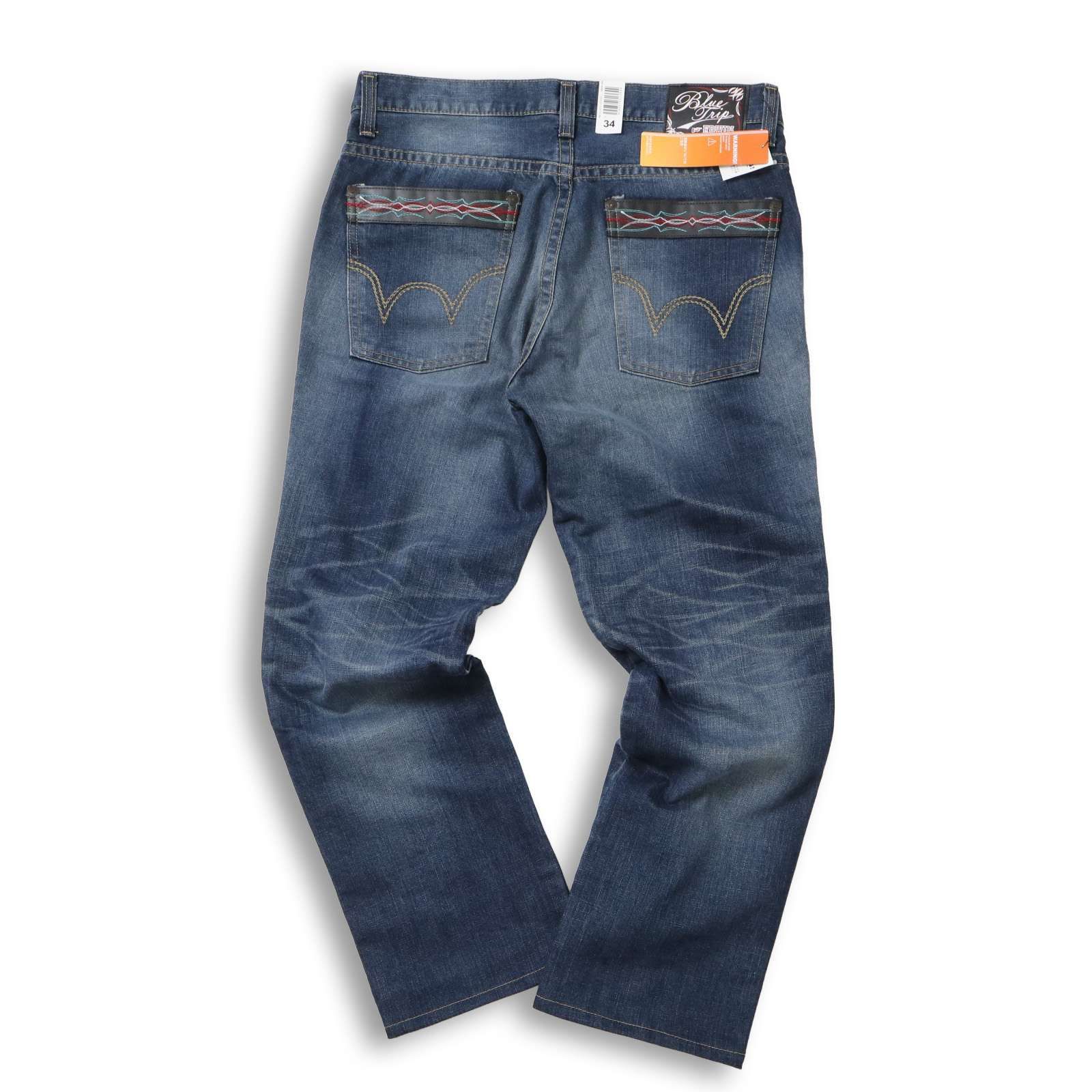 未使用☆ EDWIN エドウィン GEBZ03 BLUE TRIP 通年 USED加工 デニム 
