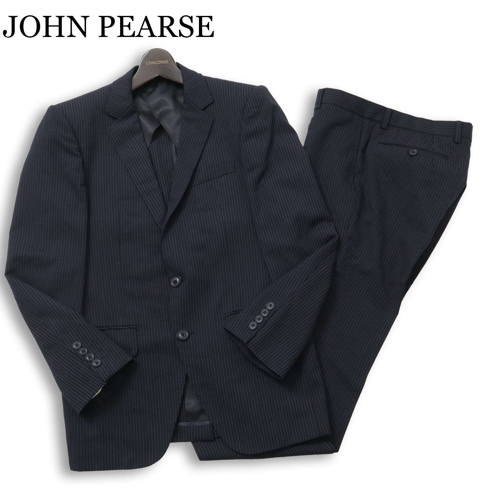 JOHN PEARSE ジョンピアース ウール☆ ストライプ スーツ セットアップ