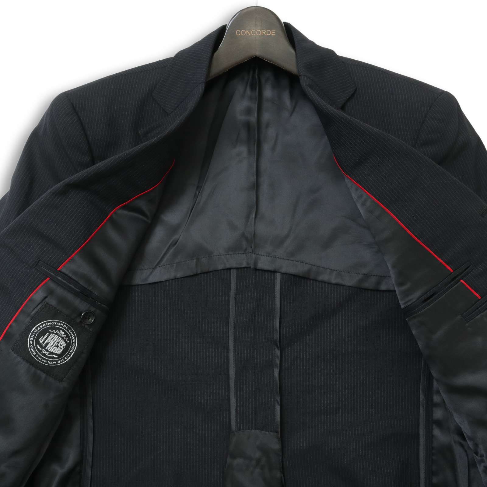 J.PRESS ジェイプレス 通年 ウール100％☆ ストライプ シングル スーツ