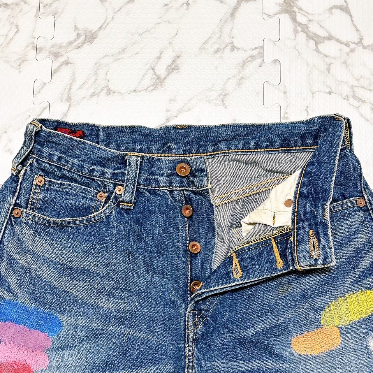 BRU NA BOINNE ブルーナボイン ハッピーデニム 刺繍デザイン デニム