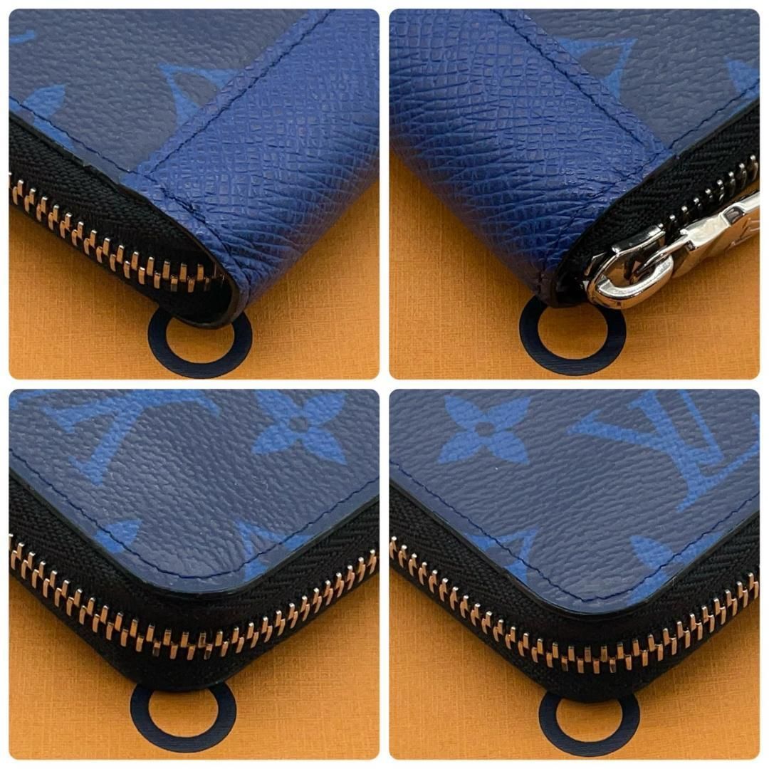 【最上級極美品】ルイヴィトン 長財布 タイガラマ ジッピーウォレット 青 LOUIS VUITTON - ルイ ヴィトン ジッピーウォレット ヴェルティカル