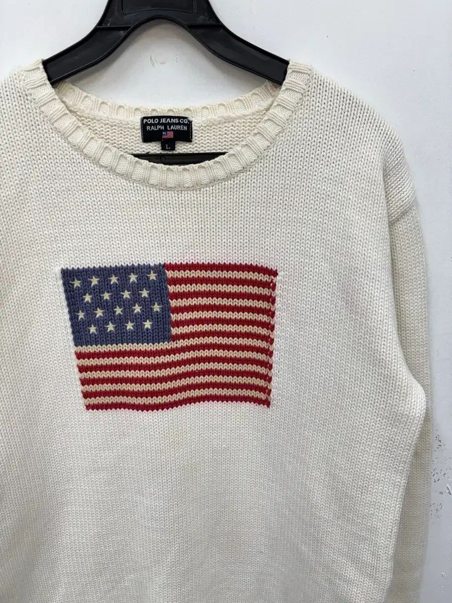 ポロラルフローレン ジーンズ 星条旗 ウール ニットm - メルカリ