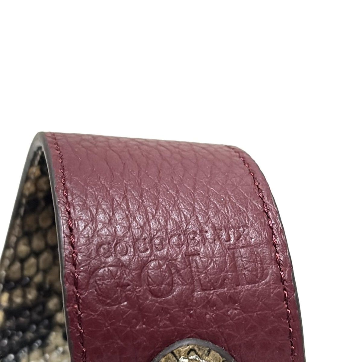 未使用品 ★ココセリュックスゴールド★ ショルダーストラップ 牛革クロコ型押し. COCOCELUX GOLD(ココセリュックスゴールド) ショルダーストラップ