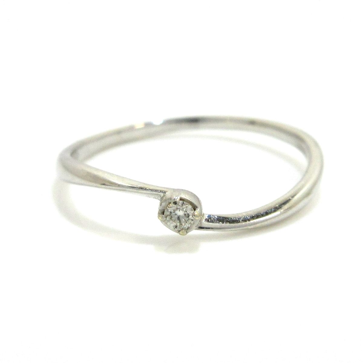 Samantha Tiara(サマンサ ティアラ) リング美品 - K10WG×ダイヤモンド