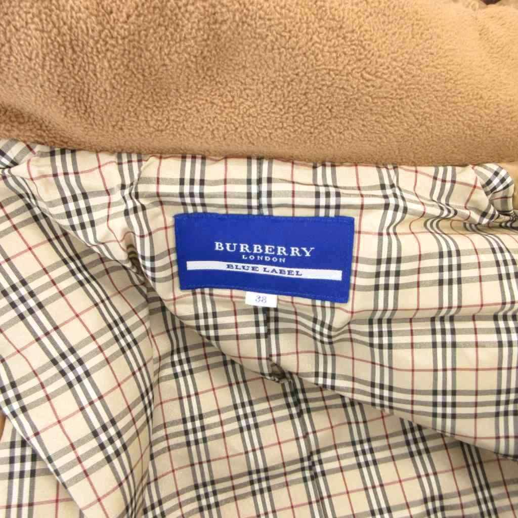 BURBERRY BLUE LABEL ベージュ ジャケット　キュプラ　38 BURBERRY BLUE LABEL - Burberry Blue Label(バーバリーブルーレーベル