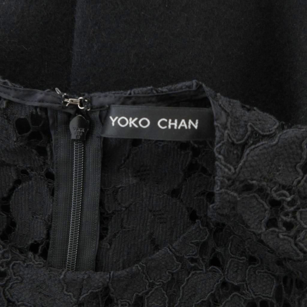 ヨーコチャン YOKO CHAN ワンピース 38 黒 ブラック レース