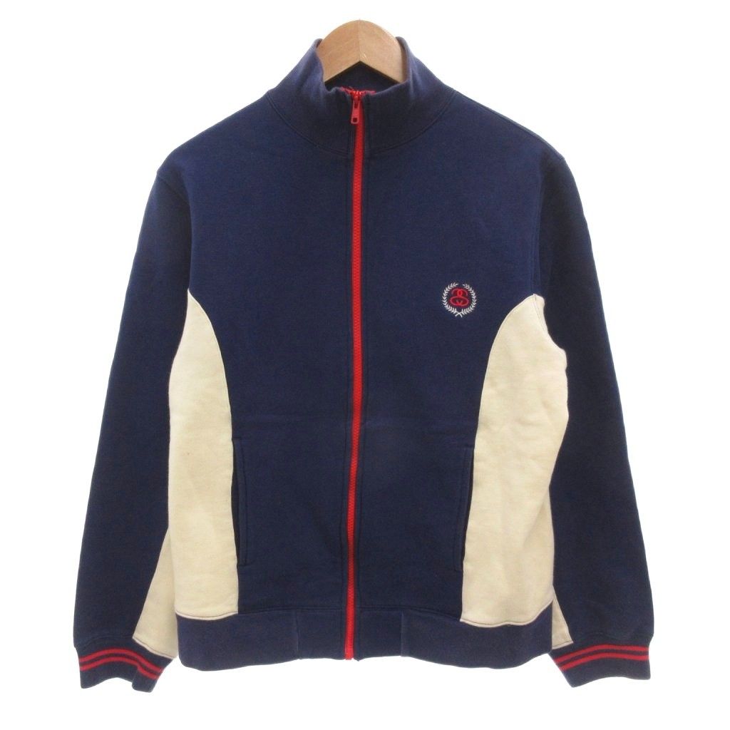 STUSSY ネイビー ジャージ STUSSY(ステューシー) 90's~00's logo track jacket ロゴ トラック