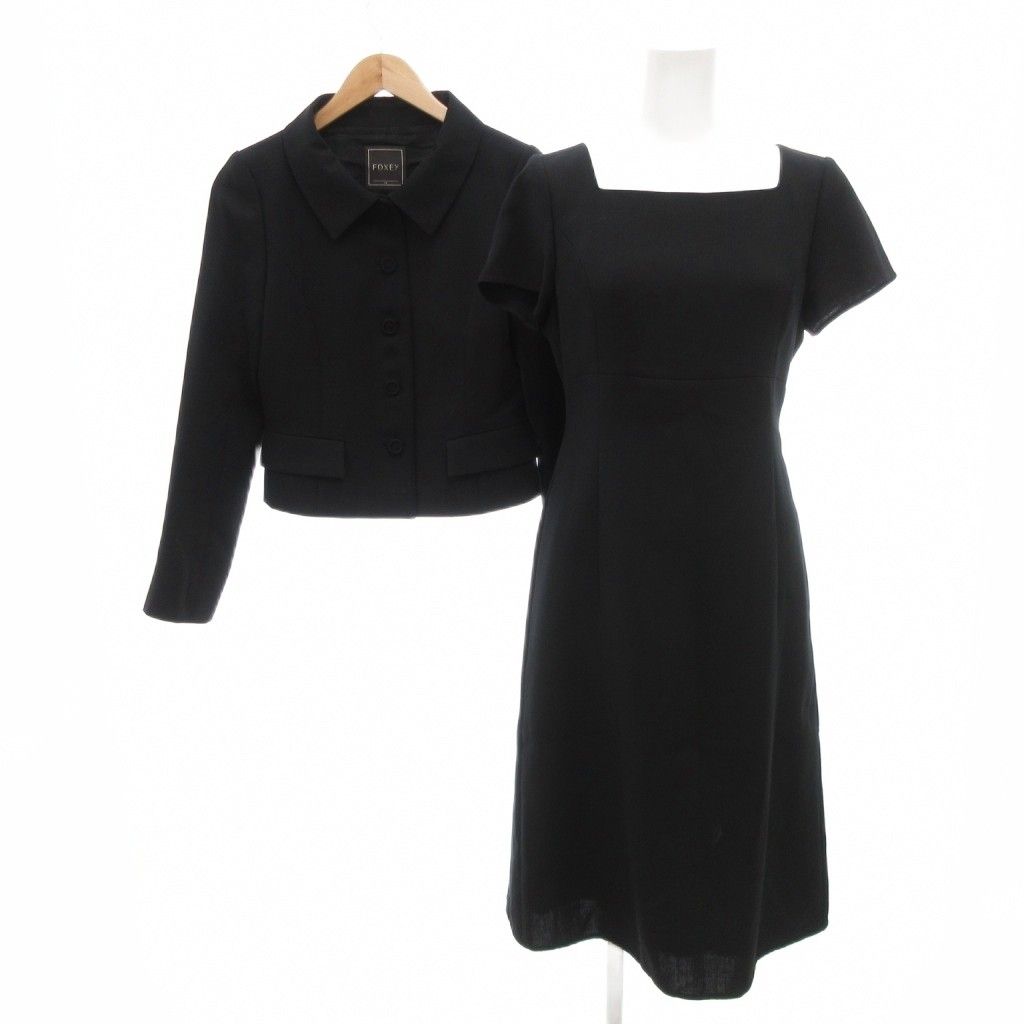 フォクシー FOXEY セットアップ ワンピーススーツ ブラックフォーマル