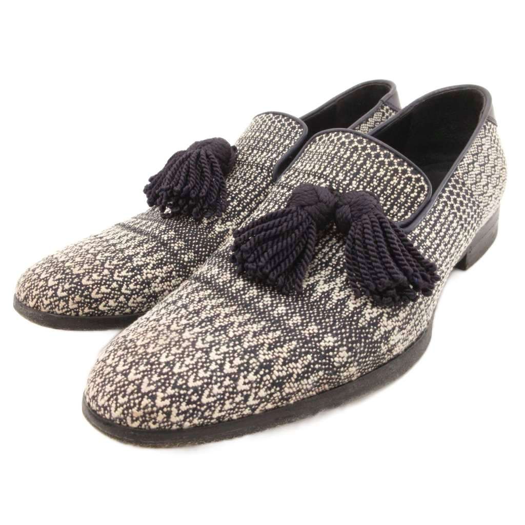 ジミーチュウ JIMMY CHOO タッセルローファー スリッポン シューズ
