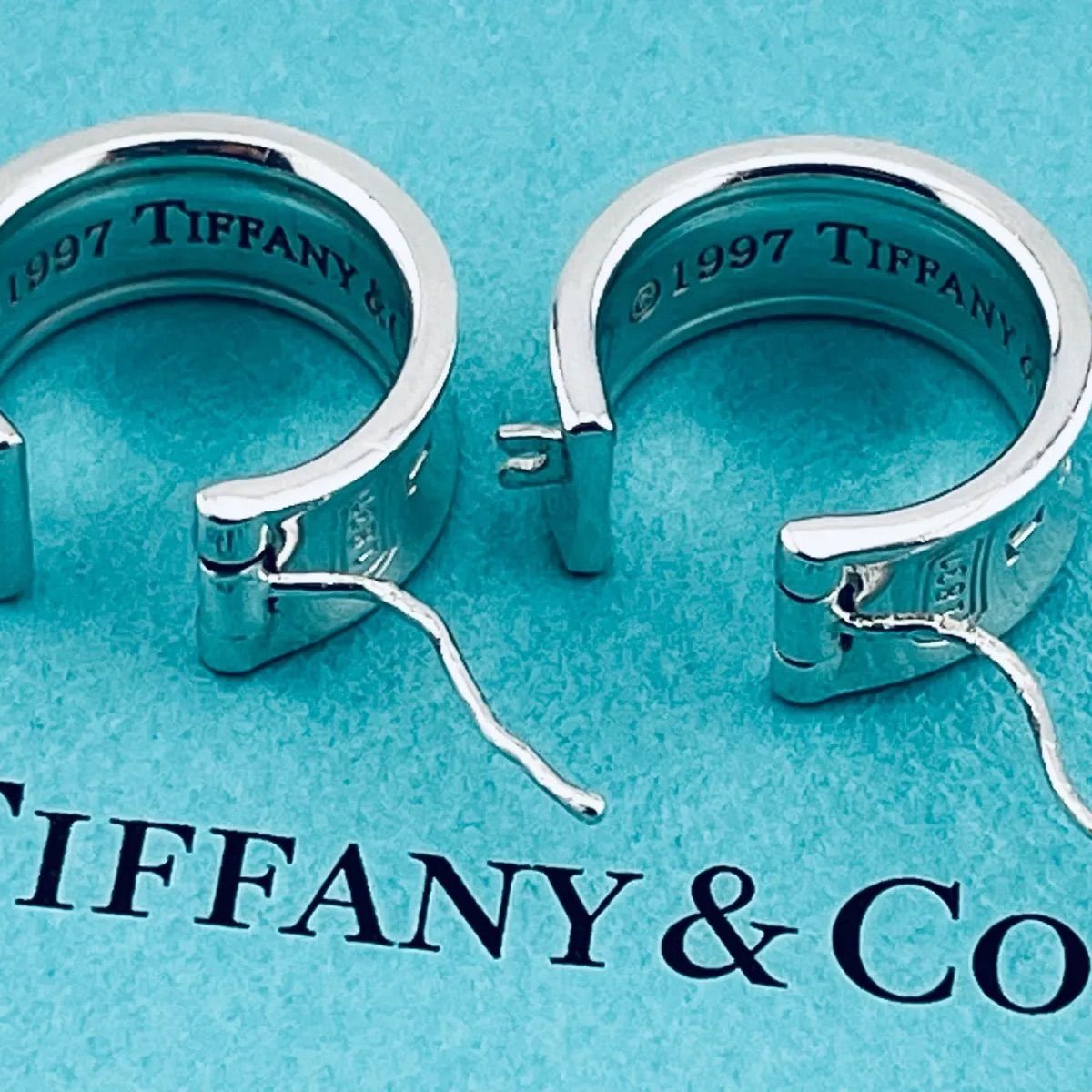 a205 希少 Tiffany&Co. ティファニー 1837 ワイド ナロー フープ