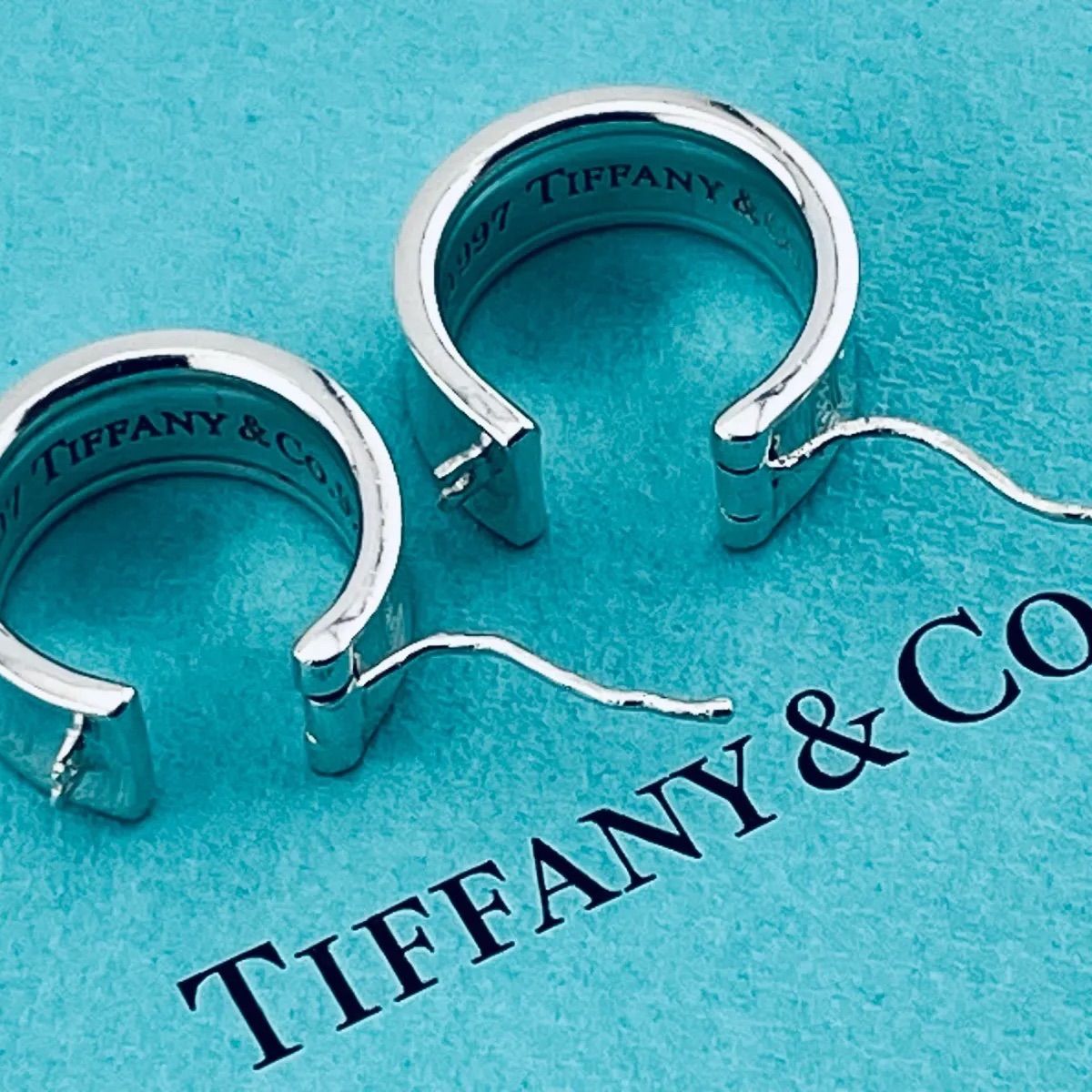 a205 希少 Tiffany&Co. ティファニー 1837 ワイド ナロー フープ