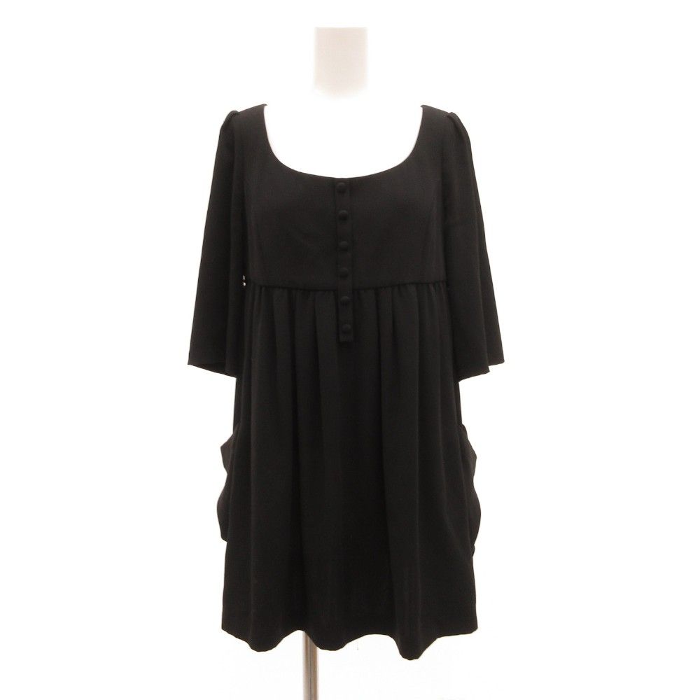 フォクシーニューヨーク FOXEY NEW YORK ワンピース 五分袖 ギャザー