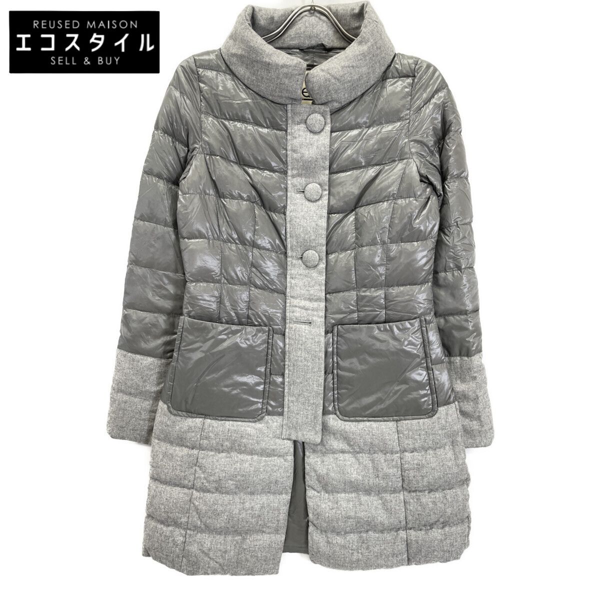 HERNO ヘルノ ｸﾞﾚｰ 41229-DP-39084-9405 LAVJAP ﾀﾞｳﾝｼﾞｬｹｯﾄ 40 - メルカリ