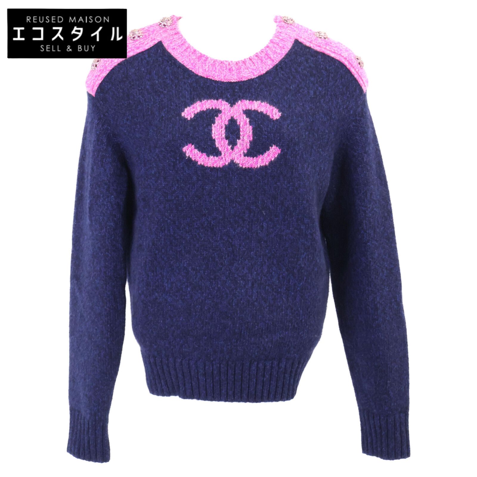 CHANEL シャネル 【美品/国内正規】P73911K10586 ココマーク カシミヤ