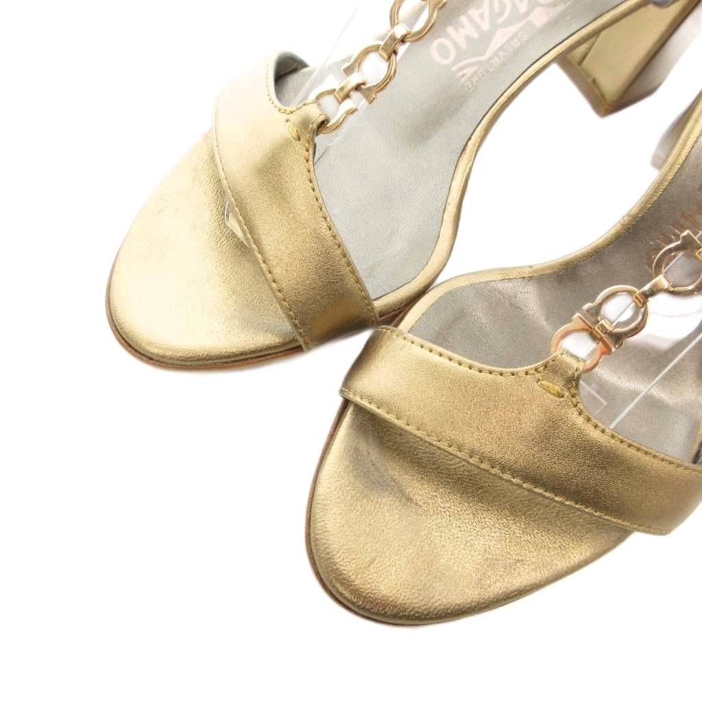 kii【Salvatore Ferragamo】ガンチーニ ヒールサンダル サルヴァトーレフェラガモ Salvatore Ferragamo ガンチーニ ストラップ