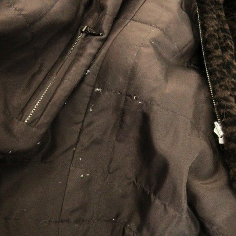 Dinah Flo リバーシブルコート シルク ラビットファー 毛皮 レオパード