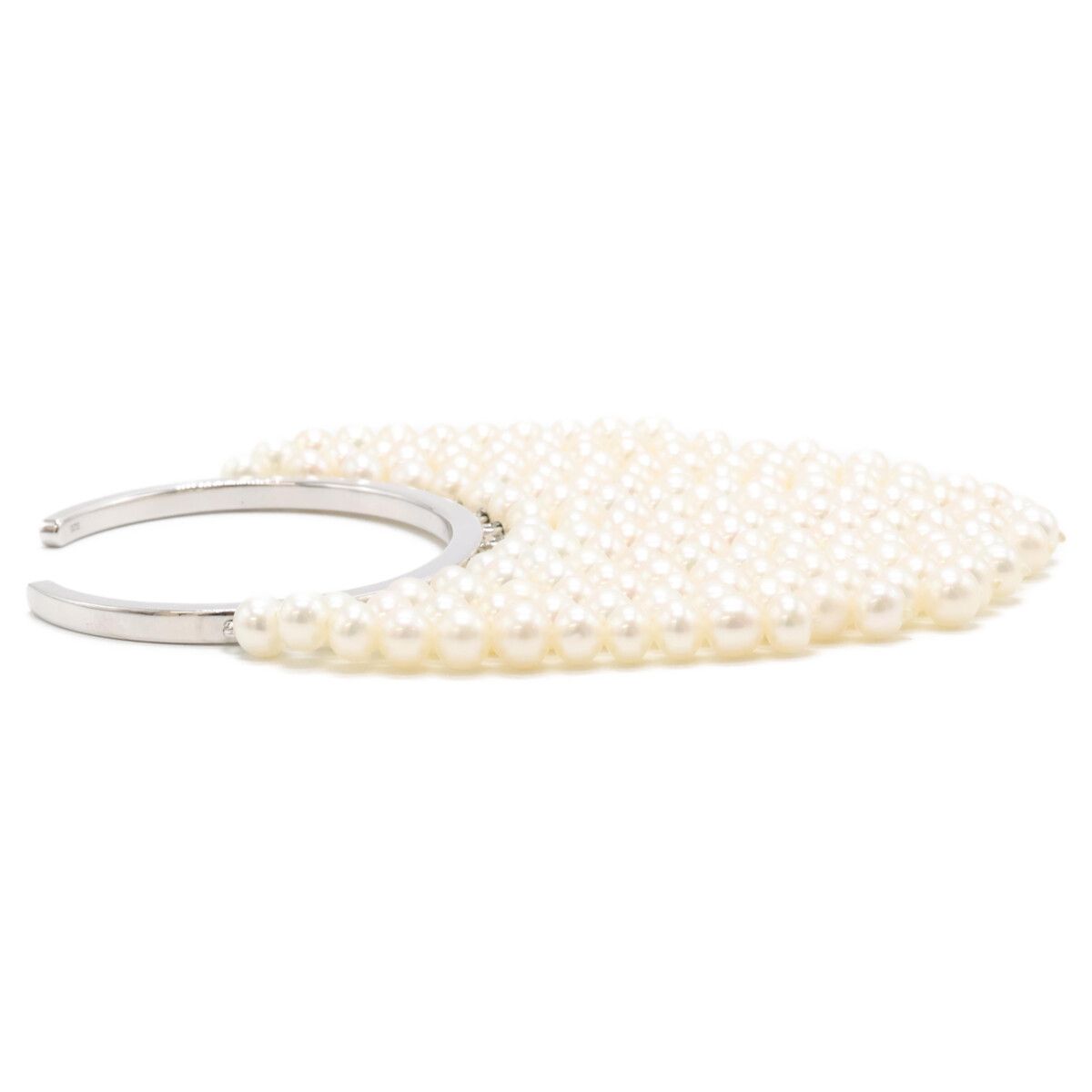 Bijou de M ビジュードエム 【美品】925 Pearl curtain Bangle パール