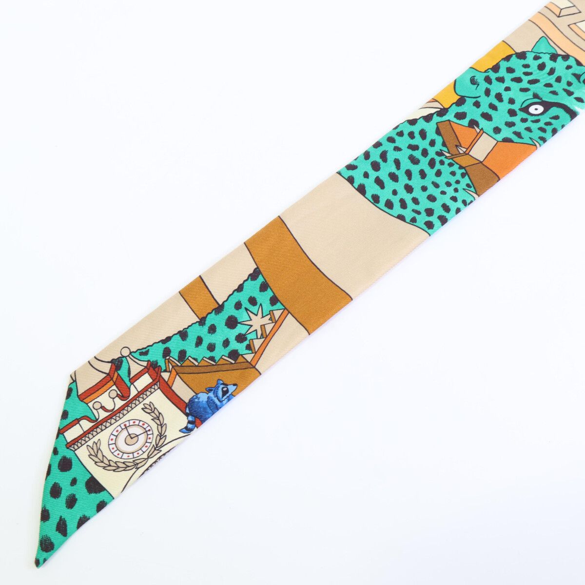 HERMES エルメス Animapolis アニマポリス シルク ツイリー - メルカリ