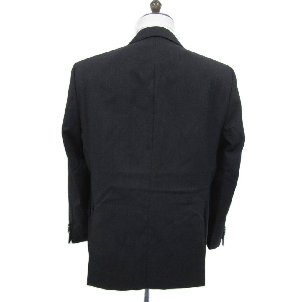 ダックス DAKS スーツ セットアップ 上下 黒 ブラック ヘリンボーン柄