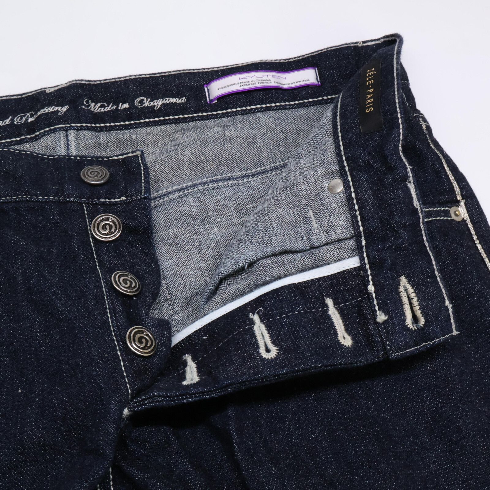 ZELE-PARIS ゼルパリ 267 ｲﾝﾃﾞｨｺﾞ ﾎﾞﾀﾝﾌﾗｲﾃﾞﾆﾑﾊﾟﾝﾂ 34 - メルカリ