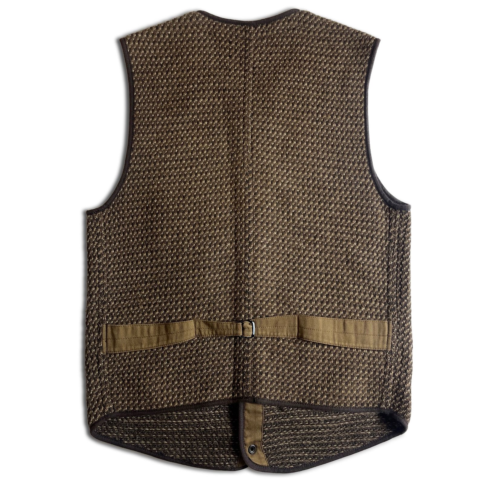 希少】RRL SNAP FRONT UTILITY VEST ベスト ブラウン S ダブルアール