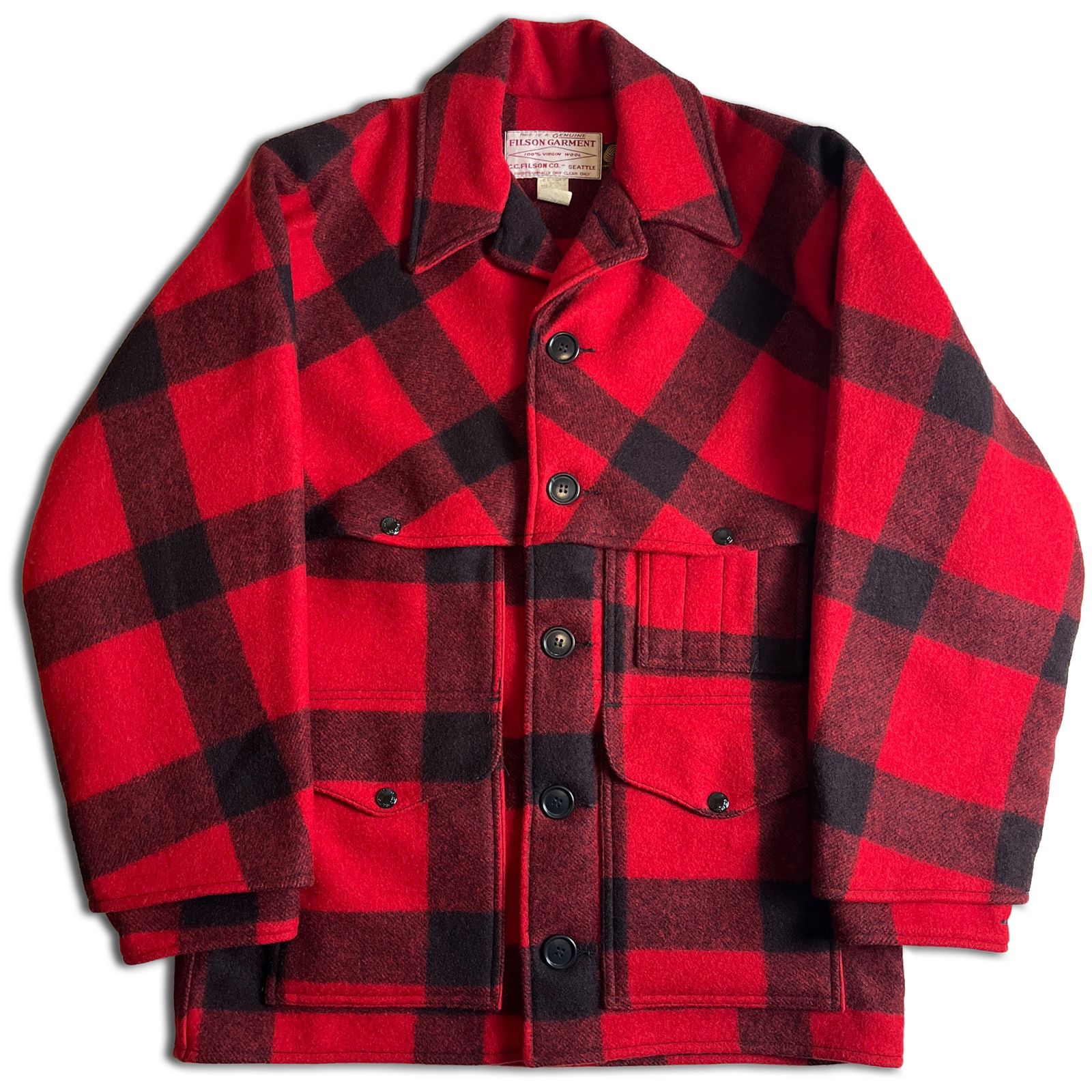 極美品】FILSON ダブル マッキーノクルーザージャケット 38 レッド