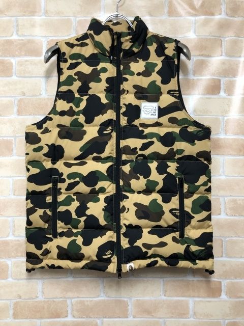 中古】 A BATHING APE アベイシングエイプ ダウンベスト 001LJE801013X