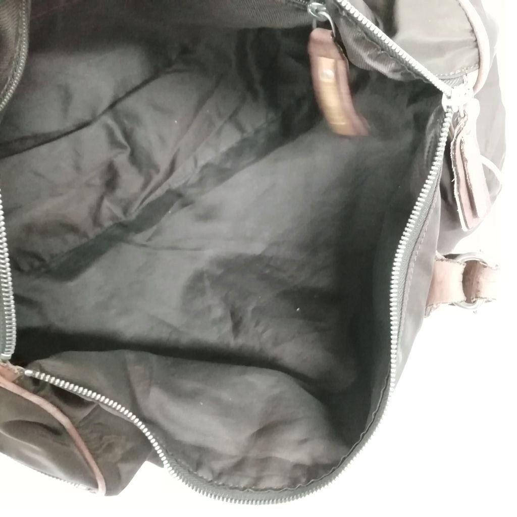 ザネラート ZANELLATO ドラムバッグ ボストン ナイロン レザー 茶