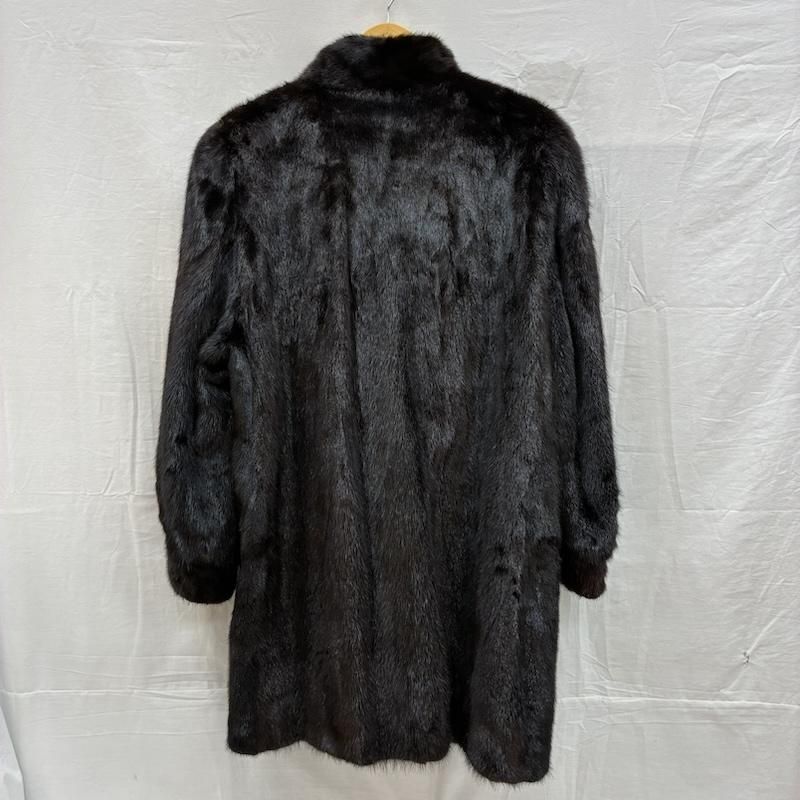 サガミンク 銀サガ ミンク リアル ファー コート SAFURON 裏地 花 刺繍