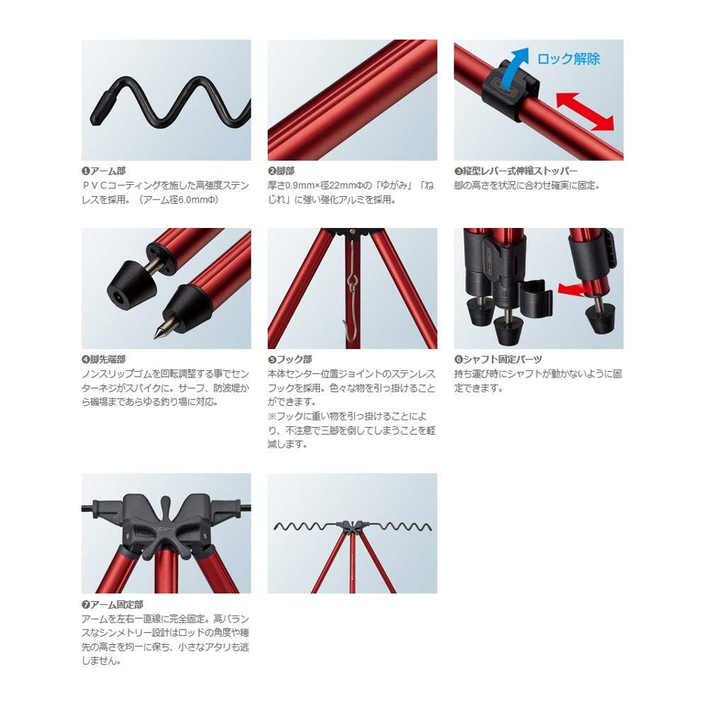 レッドゾーンサーフ三脚R レッド