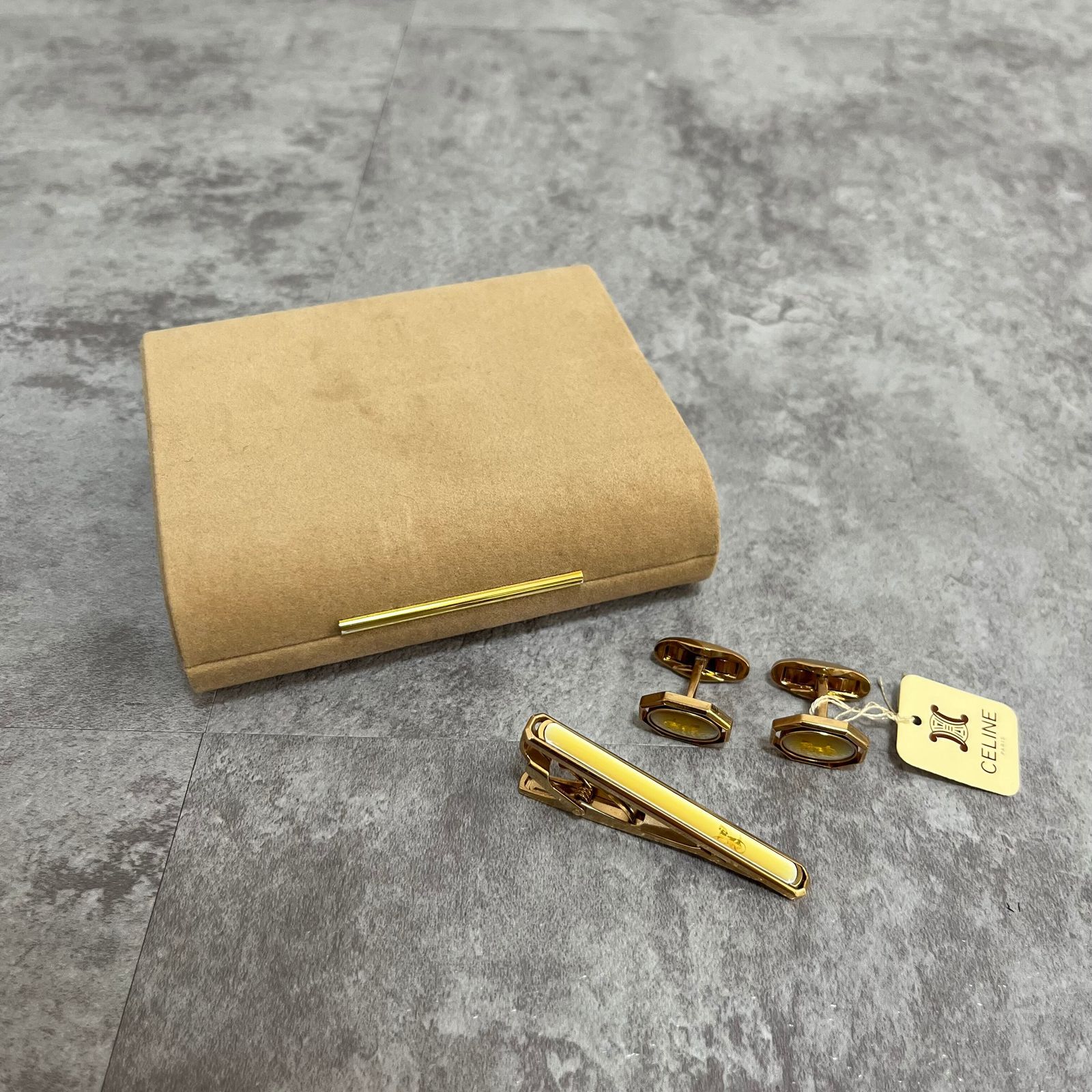CELINE】箱付き タグ付き セリーヌ カフスボタン カフリンクス
