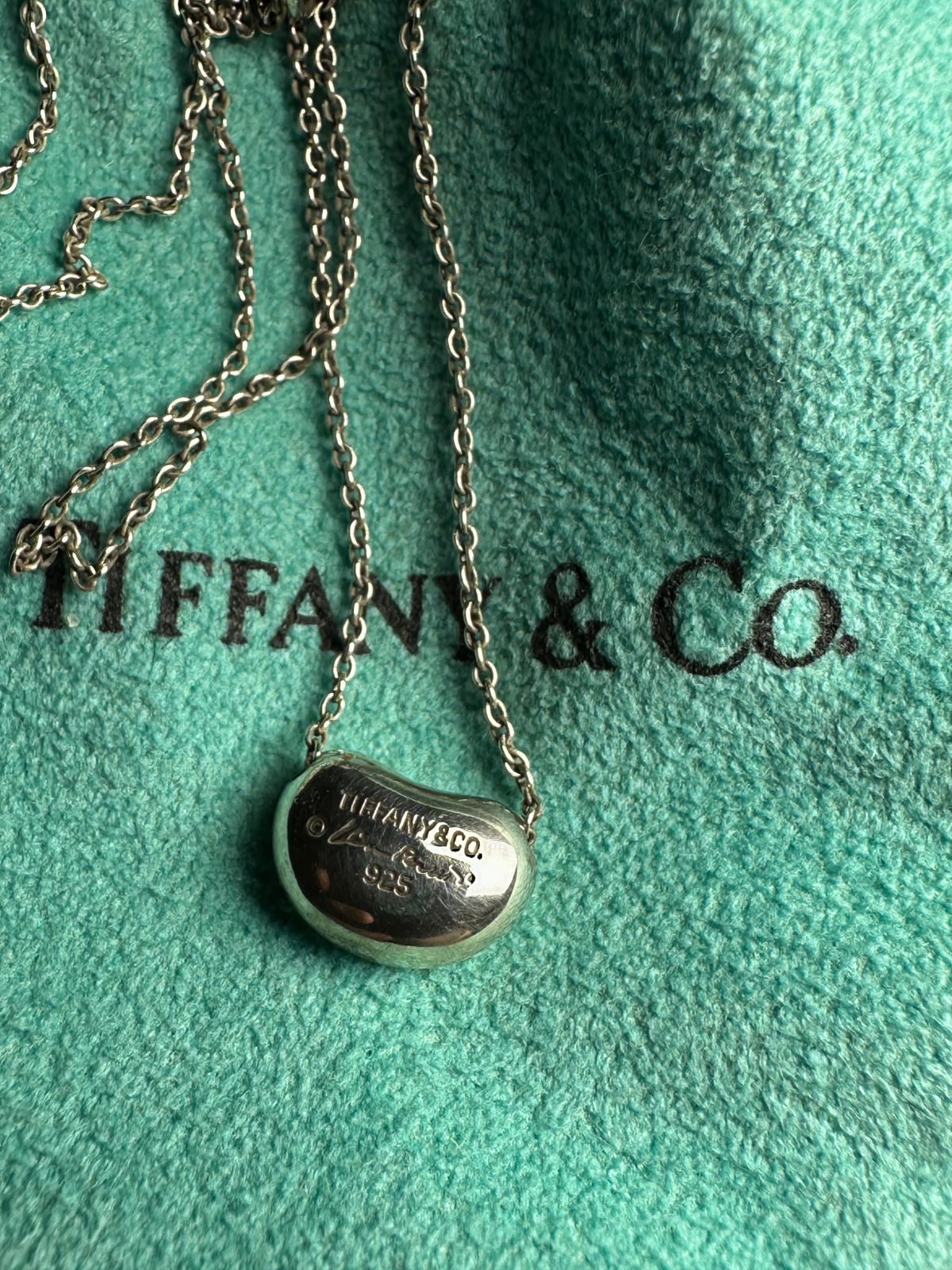 TIFFANY&Co ビーンズネックレス SV925 シルバー ペンダント 小豆
