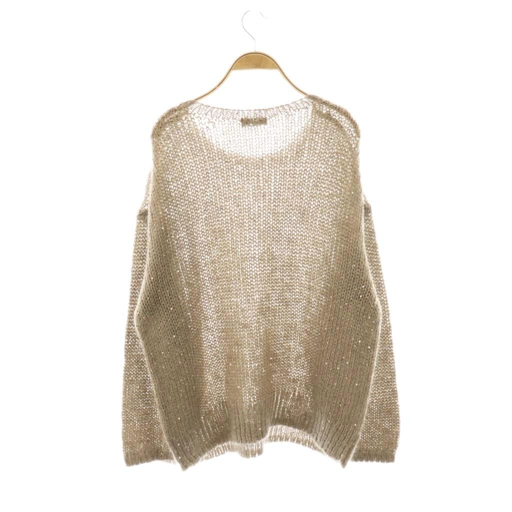 美品＊ジャーナルスタンダードレサージュ モヘヤ混プルオーバー レッド系 24AW 美品＊ジャーナルスタンダードレサージュ モヘヤ混プルオーバー レッド