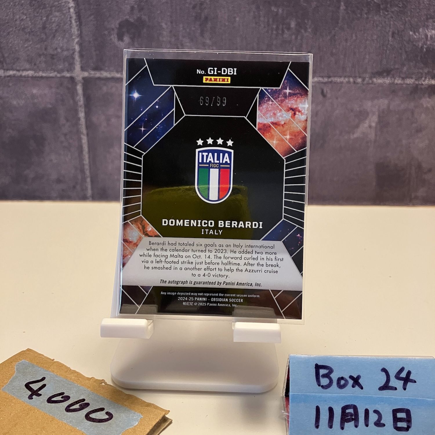 Panini Obsidian ドイツ代表 ティモ・ヴェルナー 直筆サインカード Panini Obsidian ドイツ代表 ティモ・ヴェルナー 直筆サインカード