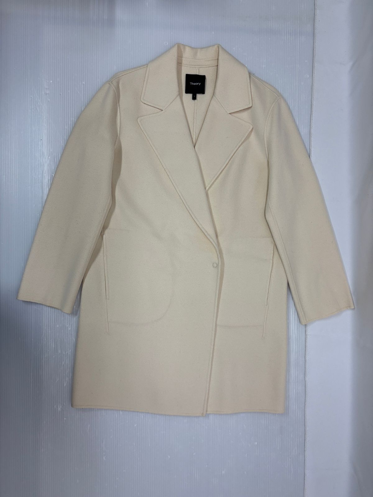 セオリー NEW DIVIDE チェスターコート サイズS カシミヤ混 Theory