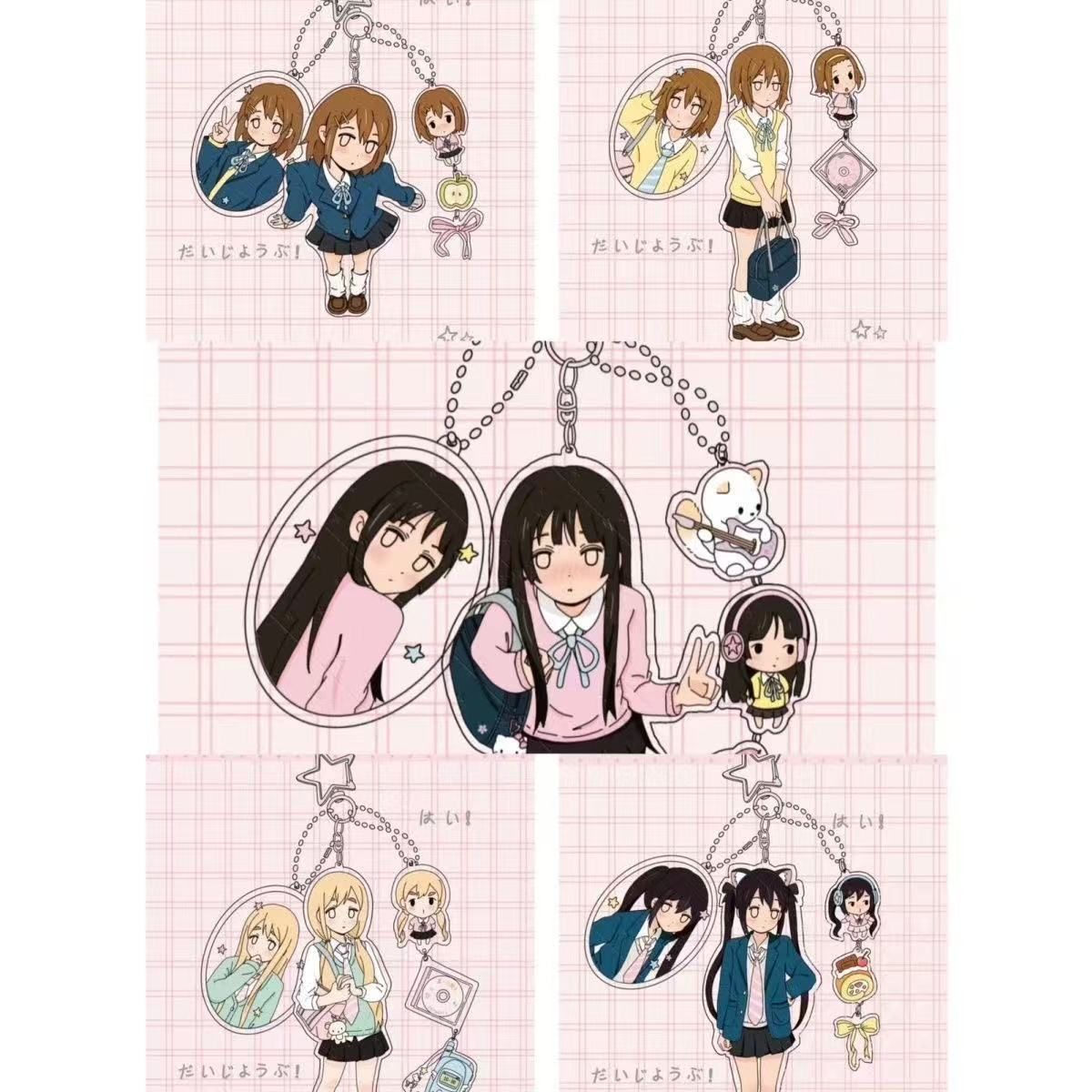 新作 アニメ けいおん アクリル キーホルダー 5種選択 平沢唯 秋山澪