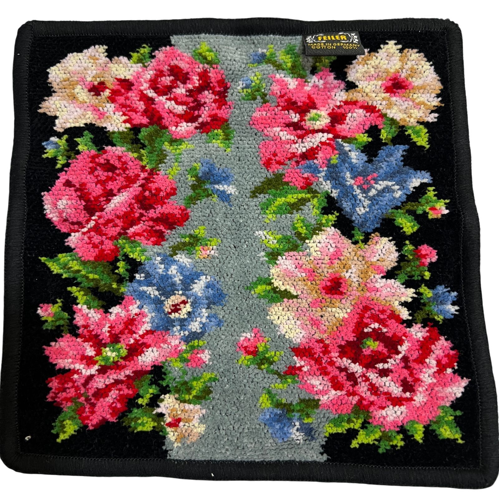 FEILER フェイラー ドイツ シュニール織 タオルハンカチ 花柄 フラワー