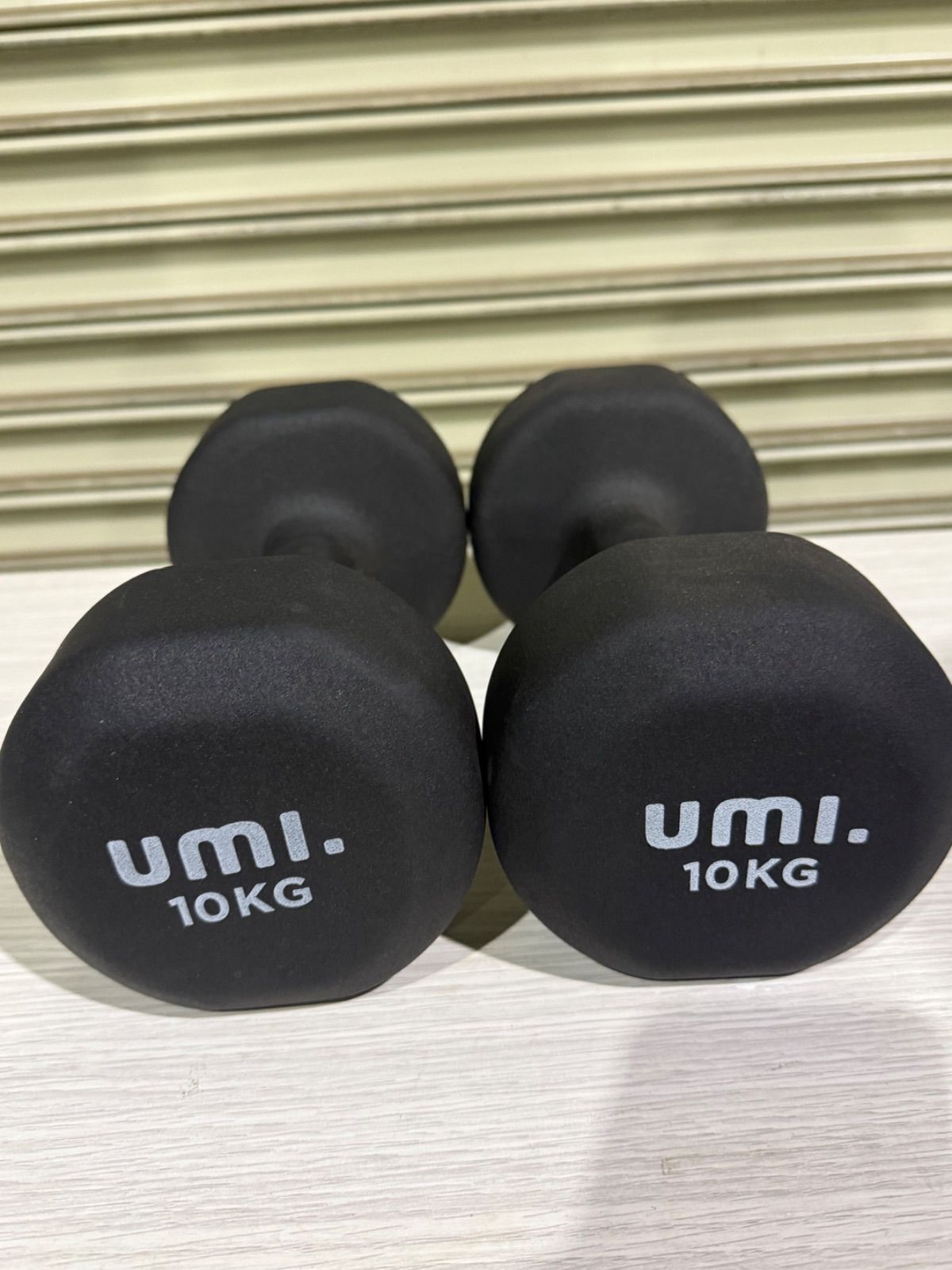 SGM】UMI 10KG ダンベル ブラック 2つセット - メルカリ