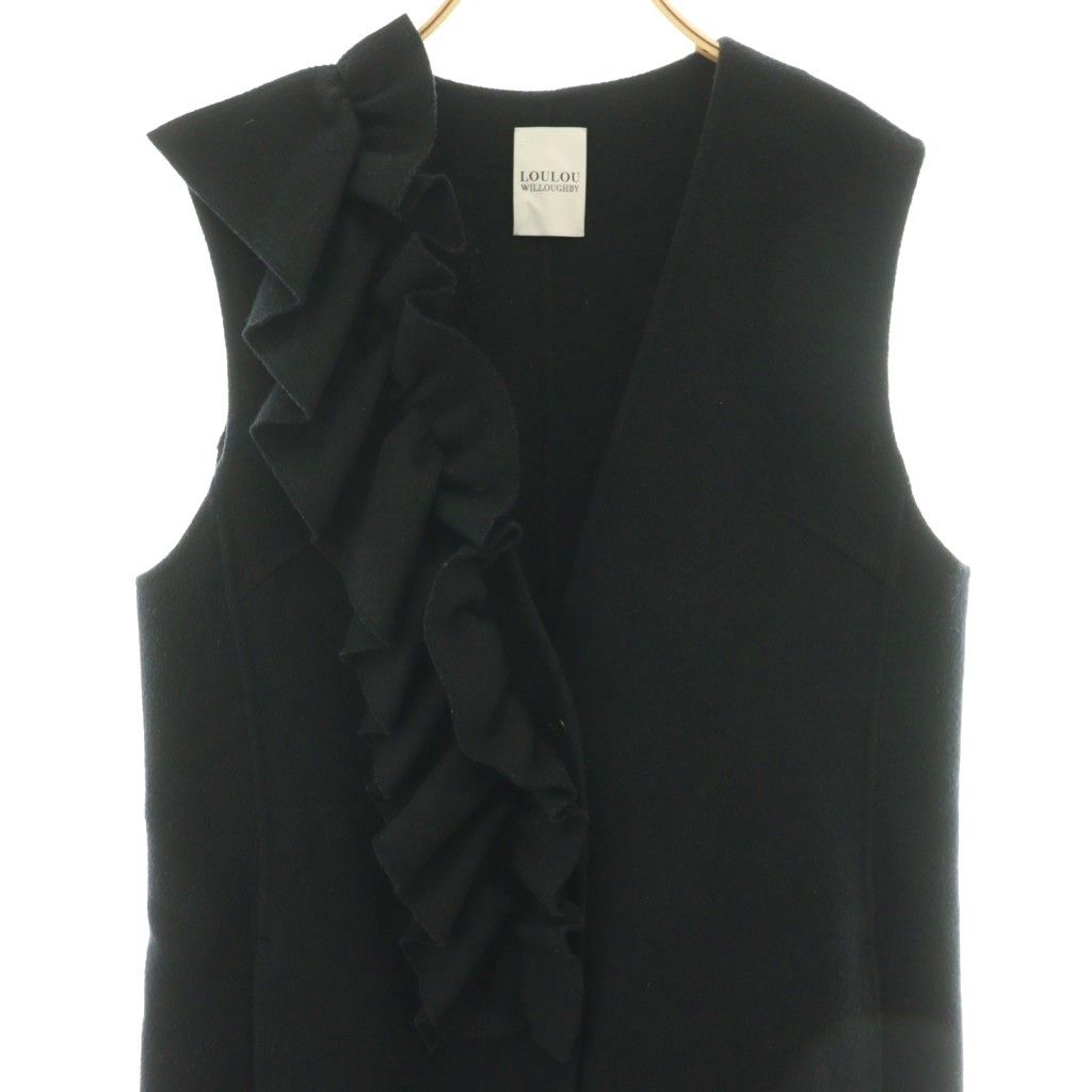 ルルウィルビー Loulou Willoughby リバーフリルジレ ロングベスト 2