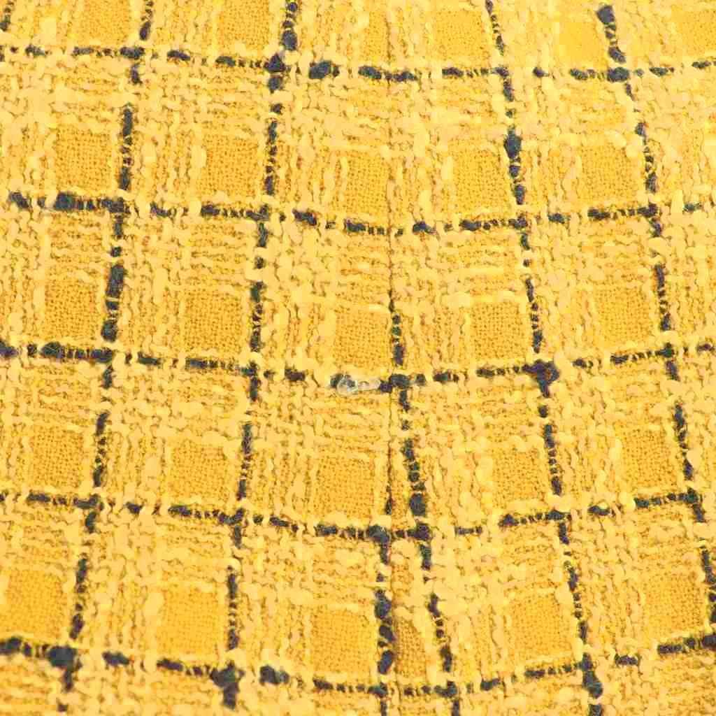 ルネ Rene TISSUE ジップアップ ツイードワンピース 膝丈 ノースリーブ