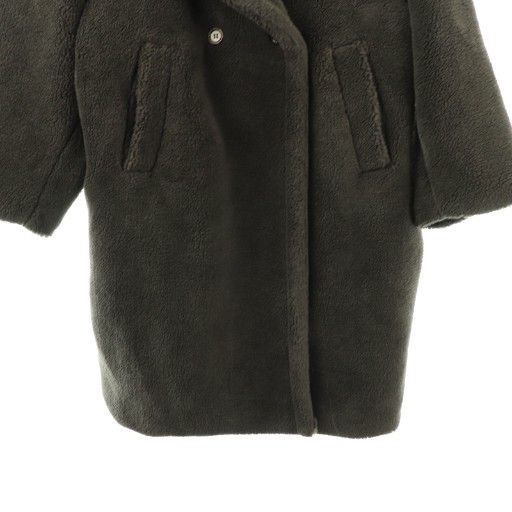 アイジャン AIJAN テディボアロングコート アウター ロング M グレー